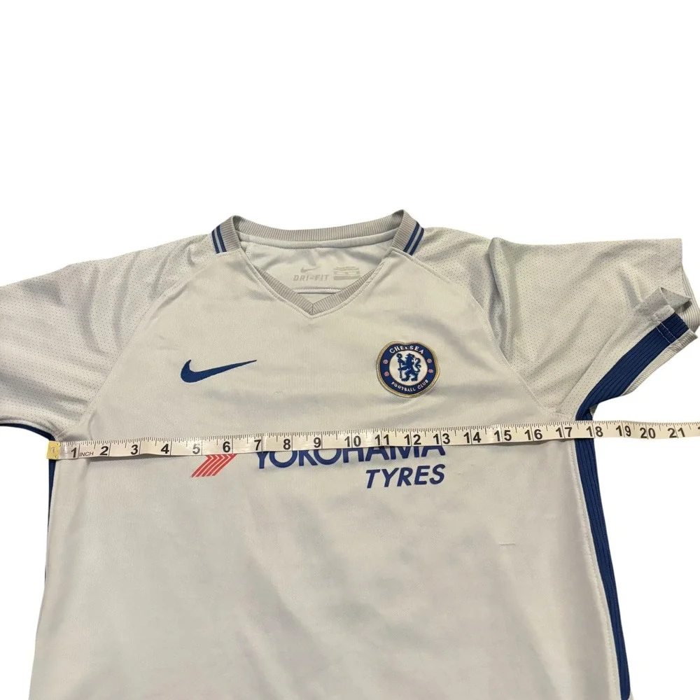Nike Chelsea FC 2017-18‎ Away Jersey White Blue Mens Medium Fabregas Number 4
